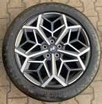 Alu kola originál HYUNDAI 7.5x19“ ET51, 5x114.3x67 a Continental PremiumContact 6 235/50 R19 103V 90% + čidla tlaku TPMS