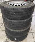 Plechový disk T4 KFZ 8645 6x15 5x112x57 ET55 a 2ks Goodyear Cargo G26 205/65 R15 C 102R 70% a 2ks Kleber Transpro 205/65 R15 C 102T 90%