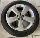 Alu kolo OPEL 7x18" 5x105x56.5 ET38 a Continental ContiPremiumContact 2 215/55 R18 95H 90%