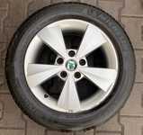 Alu kolo originál ŠKODA 6.5x16" ET46 5x112x57 a Michelin Energy Saver+ 205/55 R16 91V 60%