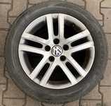Alu kolo originál VW 6.5x16" ET50 5x112x57 a Firestone TZ300a 205/55 R16 91H 30%