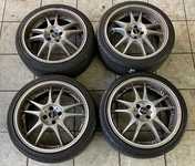 Alu kolo DOTZ 8x18“ ET35, 4x100x60 a Wanli S-1097 215/40 R18 85W XL 30%