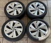 Alu kolo originál VW 6.5x17" ET46, 5x112x57 a Bridgestone Turanza T001 215/45 R17 91W 100%