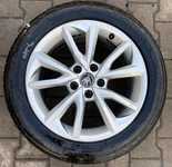 Alu kolo originál AUDI 7x17“ ET47, 5x112x57 a Tracmax X-Privilo TX-3 225/50 R17 98Y XL 80%