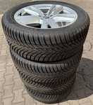 Alu kolo originál AUDI 8x20" ET28, 5x112x66.5 a Nokian Tyres Snowproof 2 255/50 R20 109V XL 99% 