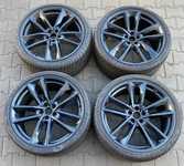 Alu kolo originál AUDI 9x21" ET35, 5x112x66.5 a Bridgestone Turanza T005 255/35 R21 98Y XL AO 20% + čidla tlaku TPMS