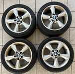 Alu kolo originál BMW 7x17" ET47, 5x120x72.5 a Falken Eurowinter HS01 225/45 R17 91H Runflat 90%