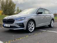 ŠKODA SCALA jsme obuli na Alu kolo originál ŠKODA 7x18" ET39, 5x100x57 a Barum Polaris 5 205/45 R18 90V XL