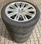 Alu kolo originál AUDI 9x20" ET37, 5x112x66.5 a Dunlop SP Winter Sport 3D 265/40 R20 104V XL AO 10%