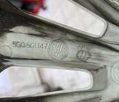 Kryty kol - Poklice na kola originál VW 15"