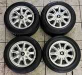 Alu kolo originál SEAT 6x14" ET38, 4x100x57 a Lassa Greenways 185/60 R14 82H 90%