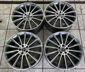 Alu kolo originál MERCEDES AMG 5x112x66.5, Přední 8.5x20" ET38 a Zadní 9.5x20" ET38 + čidla tlaku TPMS