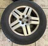 Alu kolo originál VW 6x15" ET38, 5x100x57 a Continental ContiEcoContact CP 195/65 R15 91V 40%