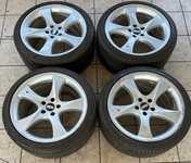 Alu kolo BBS 10.5x22" ET52, 5x130x71.5 a Michelin Latitude Diamaris 285/35 R22 102W 90%