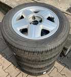 Alu kolo originál RENAULT 6x15" ET43 4x100x60 a Bridgestone EP25 ECOPIA 185/65 R15 88T 70%