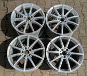 Alu kolo originál MERCEDES 5x112x66.5 Přední 8.5x19" ET42 a Zadní 8.5x19" ET55 + čidla tlaku TPMS