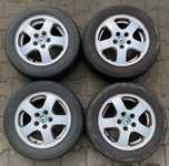 Alu kolo originál ŠKODA 6x14" ET43, 5x100x57 a Kama Breeze HK-132 185/60 R14 82H 70%