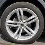 VW TIGUAN jsme obuli na Alu kolo originál AUDI 9x20" ET37, 5x112x57 a Michelin Latitude Sport 3 255/45 R20 105V XL