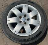 Alu kolo originál VW 7x16" ET37 5x112x57 a Matador MPS320 Maxilla 195/60 R16 C 99T  90%