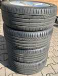 Alu kolo originál AUDI 7x17“ ET37, 5x112x66.5 a Continental ContiSportContact 5 235/45 R17 97Y XL 30%