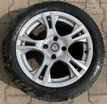 Alu kolo PLATIN 6.5x16" 4x108x65 ET26 a Nokian WR D3 195/55 R16 87T 40%