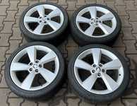 Alu kolo originál ŠKODA 7x17" ET46, 5x100x57 a Nexen N'Fera SU1 215/40 R17 87W XL