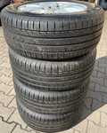 Alu kolo originál MERCEDES 7.5x16" ET45.5 5x112x66.5 a Kumho Ecsta HS52 225/55 R16 95W 80%