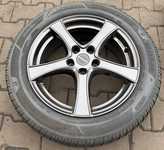 Alu kolo BORBET 6.5x17“ ET41, 5x112x66.5 a Bridgestone Blizzak 6 215/55 R17 98V XL 30%